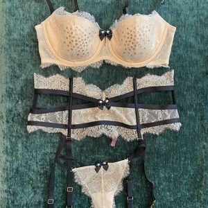 Blush Lingerie with lace + crystals